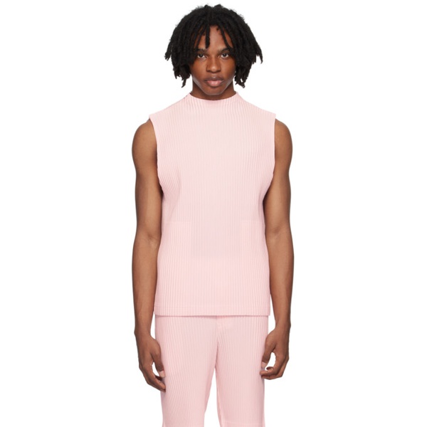  HOMME PLISSEE 이세이 미야케 ISSEY MIYAKE Pink Monthly Color May Tank Top 242729M214011