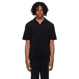 HOMME PLISSEE 이세이 미야케 ISSEY MIYAKE Black Monthly Color May Polo 242729M212000