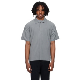 HOMME PLISSEE 이세이 미야케 ISSEY MIYAKE Gray Monthly Color May Polo 242729M212001