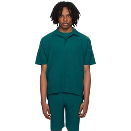 HOMME PLISSEE 이세이 미야케 ISSEY MIYAKE Green Monthly Color May Polo 242729M212002