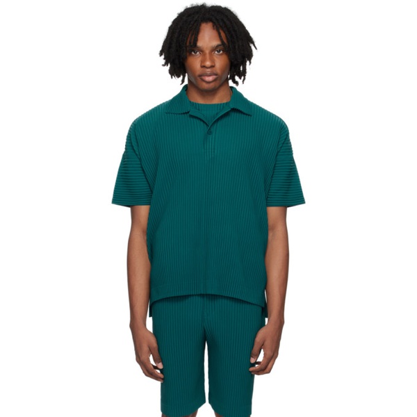  HOMME PLISSEE 이세이 미야케 ISSEY MIYAKE Green Monthly Color May Polo 242729M212002