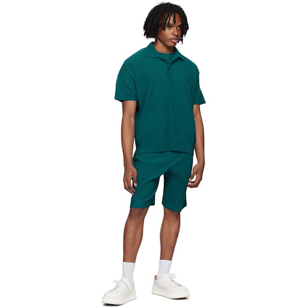  HOMME PLISSEE 이세이 미야케 ISSEY MIYAKE Green Monthly Color May Polo 242729M212002