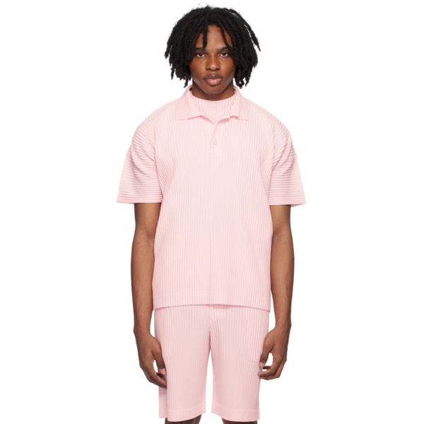  HOMME PLISSEE 이세이 미야케 ISSEY MIYAKE Pink Monthly Color May Polo 242729M212003