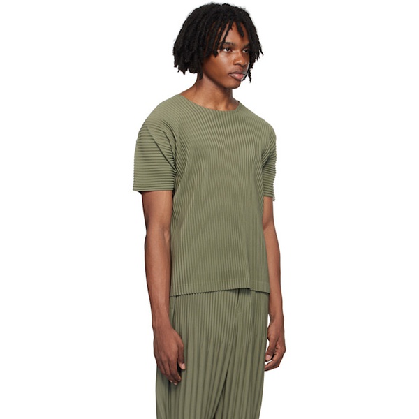  HOMME PLISSEE 이세이 미야케 ISSEY MIYAKE Green Color Pleats T-Shirt 242729M213018