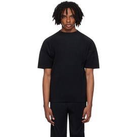 HOMME PLISSEE 이세이 미야케 ISSEY MIYAKE Black Monthly Color May T-Shirt 242729M213021