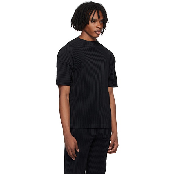  HOMME PLISSEE 이세이 미야케 ISSEY MIYAKE Black Monthly Color May T-Shirt 242729M213021