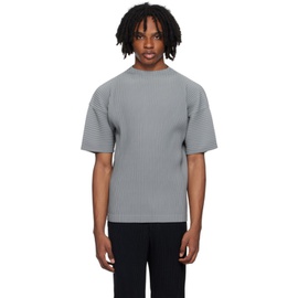HOMME PLISSEE 이세이 미야케 ISSEY MIYAKE Gray Monthly Color May T-Shirt 242729M213023