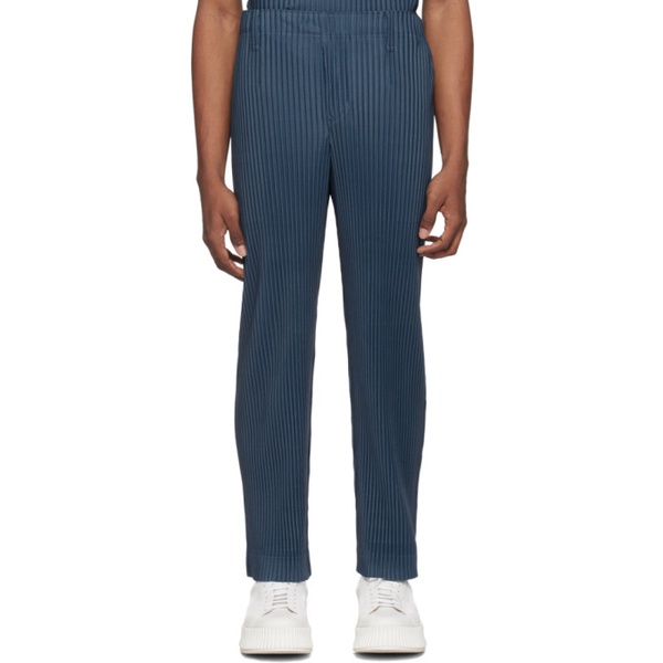  HOMME PLISSEE 이세이 미야케 ISSEY MIYAKE Blue Color Pleats Trousers 242729M191028