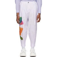 HOMME PLISSEE 이세이 미야케 ISSEY MIYAKE Purple Cascade Picturesque Trousers 242729M191061
