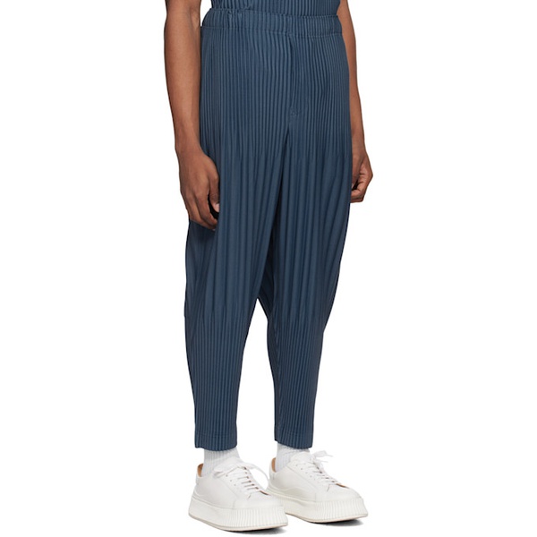  HOMME PLISSEE 이세이 미야케 ISSEY MIYAKE Blue Color Pleats Trousers 242729M191027