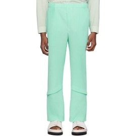 HOMME PLISSEE 이세이 미야케 ISSEY MIYAKE Green Aerial Trousers 242729M191012