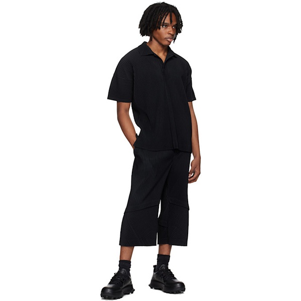  HOMME PLISSEE 이세이 미야케 ISSEY MIYAKE Black Aerial Trousers 242729M191013