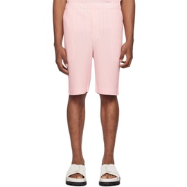 HOMME PLISSEE 이세이 미야케 ISSEY MIYAKE Pink Monthly Color May Shorts 242729M193010