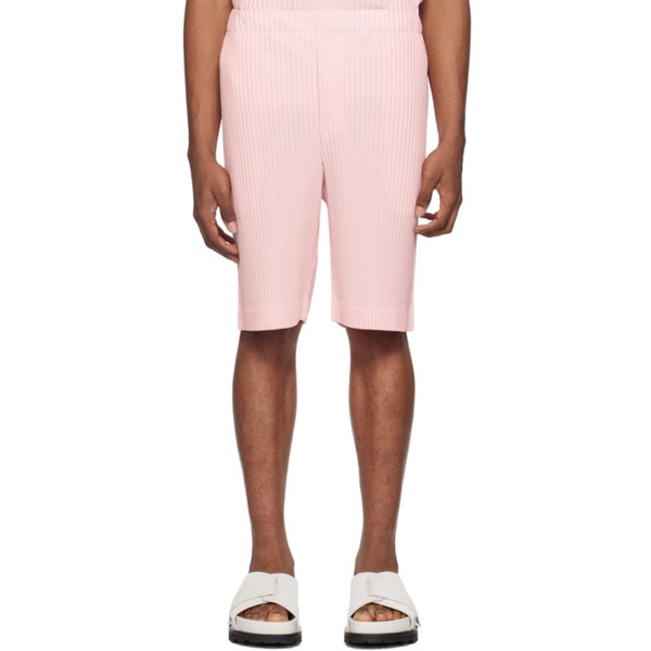  HOMME PLISSEE 이세이 미야케 ISSEY MIYAKE Pink Monthly Color May Shorts 242729M193010