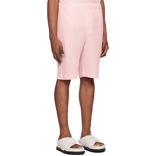  HOMME PLISSEE 이세이 미야케 ISSEY MIYAKE Pink Monthly Color May Shorts 242729M193010