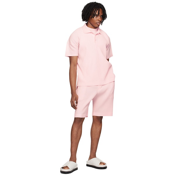  HOMME PLISSEE 이세이 미야케 ISSEY MIYAKE Pink Monthly Color May Shorts 242729M193010