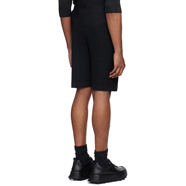  HOMME PLISSEE 이세이 미야케 ISSEY MIYAKE Black Monthly Color May Shorts 242729M193011