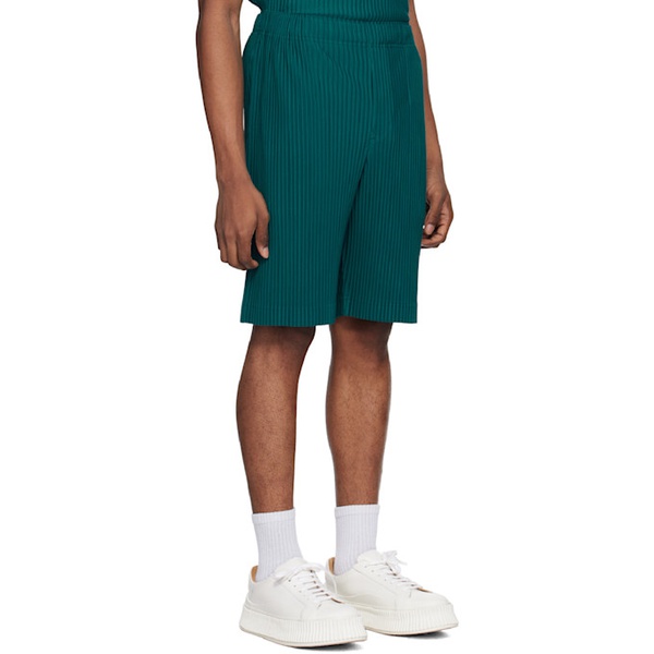  HOMME PLISSEE 이세이 미야케 ISSEY MIYAKE Green Monthly Color May Shorts 242729M193013