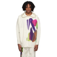 HOMME PLISSEE 이세이 미야케 ISSEY MIYAKE 오프화이트 Off-White Cascade Picturesque Jacket 242729M180005