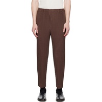 HOMME PLISSEE 이세이 미야케 ISSEY MIYAKE Brown Monthly Color September Trousers 232729M191045