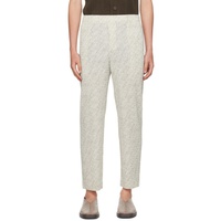 HOMME PLISSEE 이세이 미야케 ISSEY MIYAKE 오프화이트 Off-White Diagonals Trousers 242729M191022