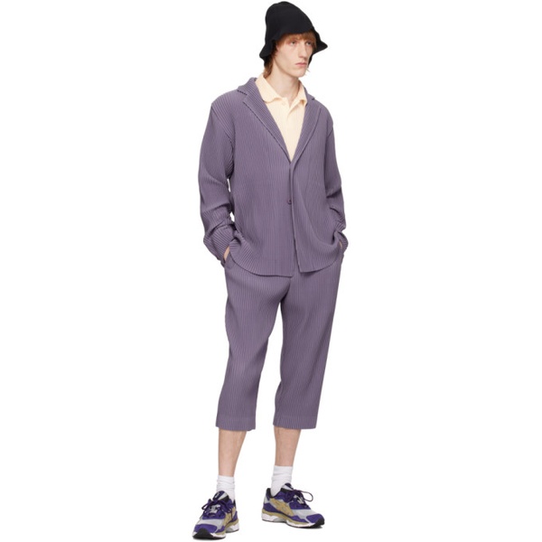  HOMME PLISSEE 이세이 미야케 ISSEY MIYAKE Purple Tailored Pleats 1 Trousers 231729M191053