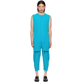 HOMME PLISSEE 이세이 미야케 ISSEY MIYAKE Blue Colorful Pleats Jumpsuit 242729M193000