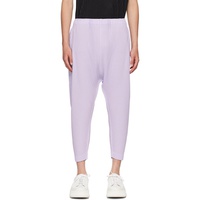 HOMME PLISSEE 이세이 미야케 ISSEY MIYAKE Purple Colorful Pleats Trousers 242729M191000