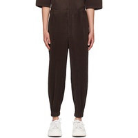 HOMME PLISSEE 이세이 미야케 ISSEY MIYAKE Brown Monthly Color June Trousers 242729M191009