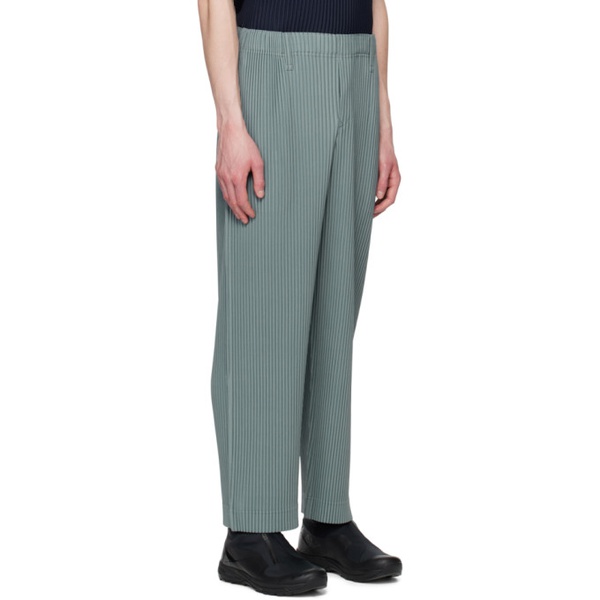  HOMME PLISSEE 이세이 미야케 ISSEY MIYAKE Green Tailored Pleats 2 Trousers 231729M191083
