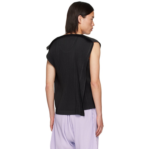  HOMME PLISSEE 이세이 미야케 ISSEY MIYAKE Gray Rectangle Tank Top 242729M214005