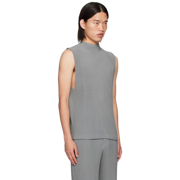 HOMME PLISSEE 이세이 미야케 ISSEY MIYAKE Gray Monthly Color May Tank Top 242729M214012
