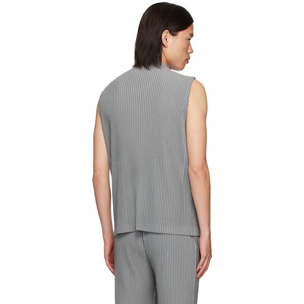  HOMME PLISSEE 이세이 미야케 ISSEY MIYAKE Gray Monthly Color May Tank Top 242729M214012