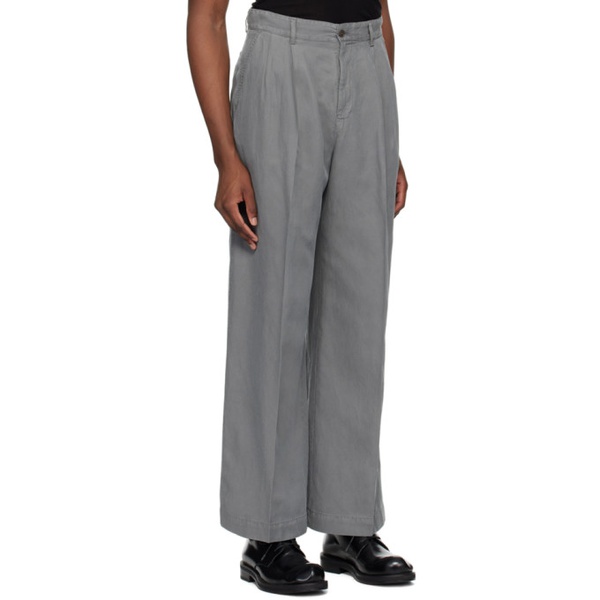  HOPE Gray Fire Trousers 241995M191009