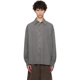 HOPE Gray Wide Fit Shirt 242995M192000
