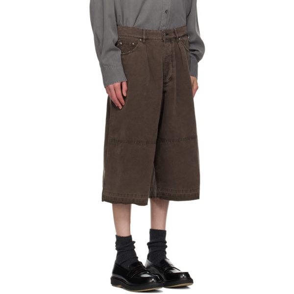  HOPE Brown Oversized Shorts 242995M193000