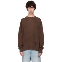 HOPE Brown Cracked Sweater 242995M201000