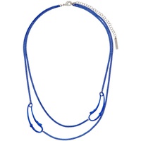 휴고 HUGO KREIT Blue Safety Chain Necklace 231014M145002