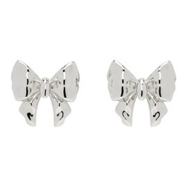휴고 HUGO KREIT Silver Bow Earrings 241014M144007