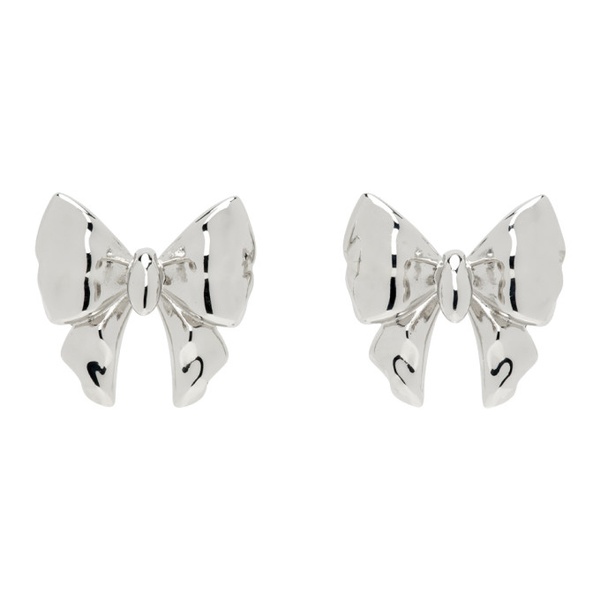  휴고 HUGO KREIT Silver Bow Earrings 241014M144007