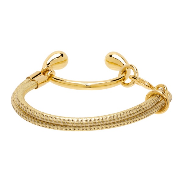  휴고 HUGO KREIT SSENSE Exclusive Gold Buckle Bracelet 241014M142001