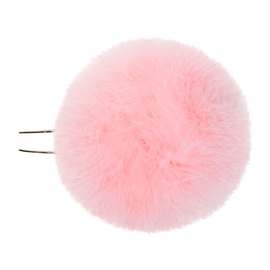 휴고 HUGO KREIT Pink Fuzzy Ball Hair Pin 231014F018001