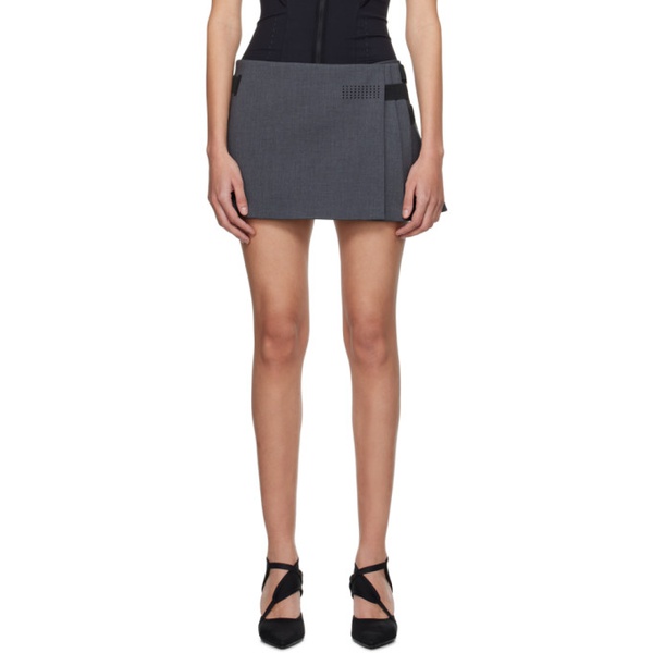  혜인서 HYEIN SEO Gray Pleated Miniskirt 241429F090001