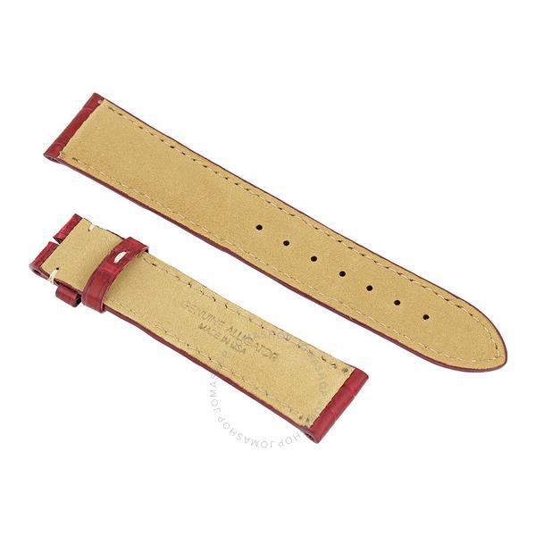  Hadley Roma Wine Matte 21 MM Alligator Leather Strap 21ABT37C