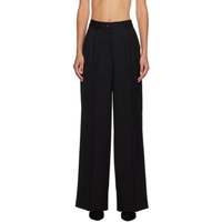 한 코펜하겐 Han Kjobenhavn Black Boxy Trousers 232827F087000