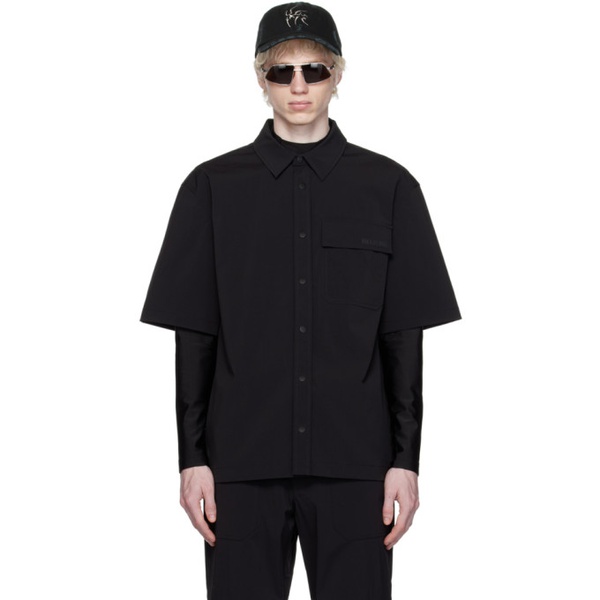  한 코펜하겐 Han Kjobenhavn Black Bonded Shirt 232827M192015