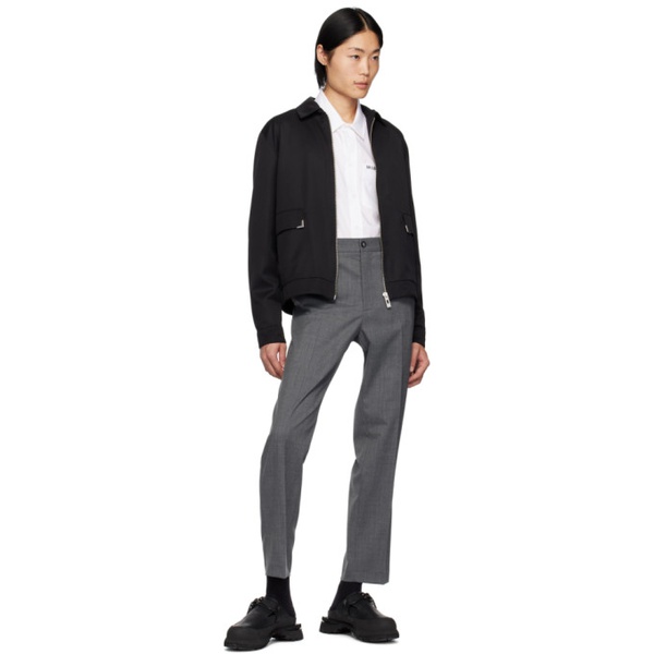  한 코펜하겐 Han Kjobenhavn Grey Single Suit Trousers 241827M191006