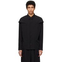 한 코펜하겐 Han Kjobenhavn Black Layered Shirt 241827M192018