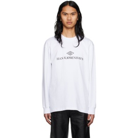 한 코펜하겐 Han Kjobenhavn SSENSE Exclusive White Long Sleeve T-Shirt 231827M213034