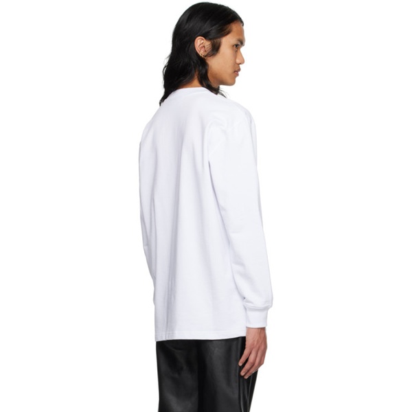  한 코펜하겐 Han Kjobenhavn SSENSE Exclusive White Long Sleeve T-Shirt 231827M213034